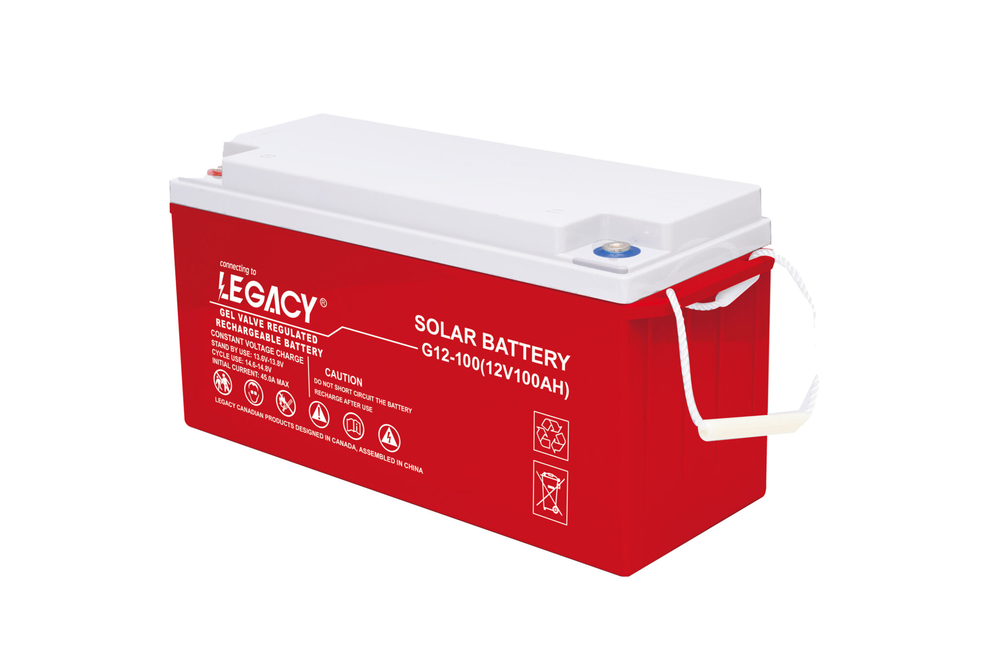 LEGACY GEL 12V 100AH VALVE REGULATED RECHARGEABLE BATTERY